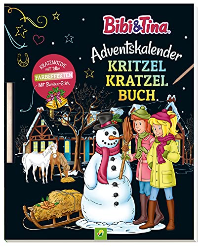 Bibi Tina Adventskalender Kritzel Kratzel Buch Kratzmotive Mit