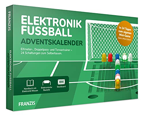 Franzis 67333 Elektronik Fussball Adventskalender 24 Schaltungen Zum